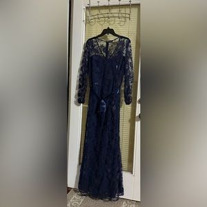 Hijabi Friendly Modest Navy Dress